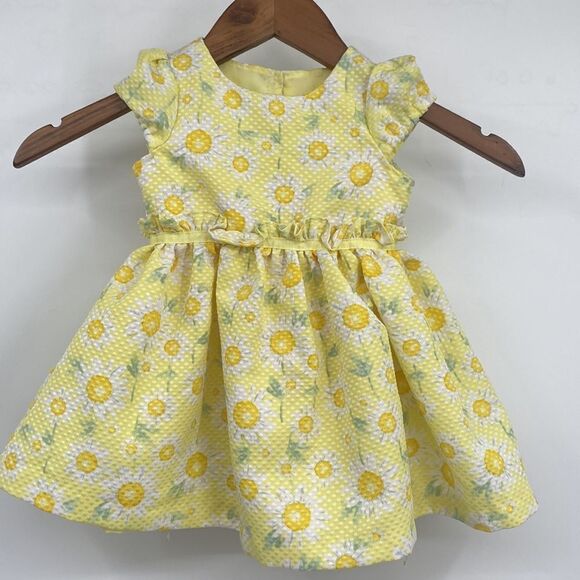 Nanette Baby Yellow Daisy Sundress 12 Months - Picture 1 of 8